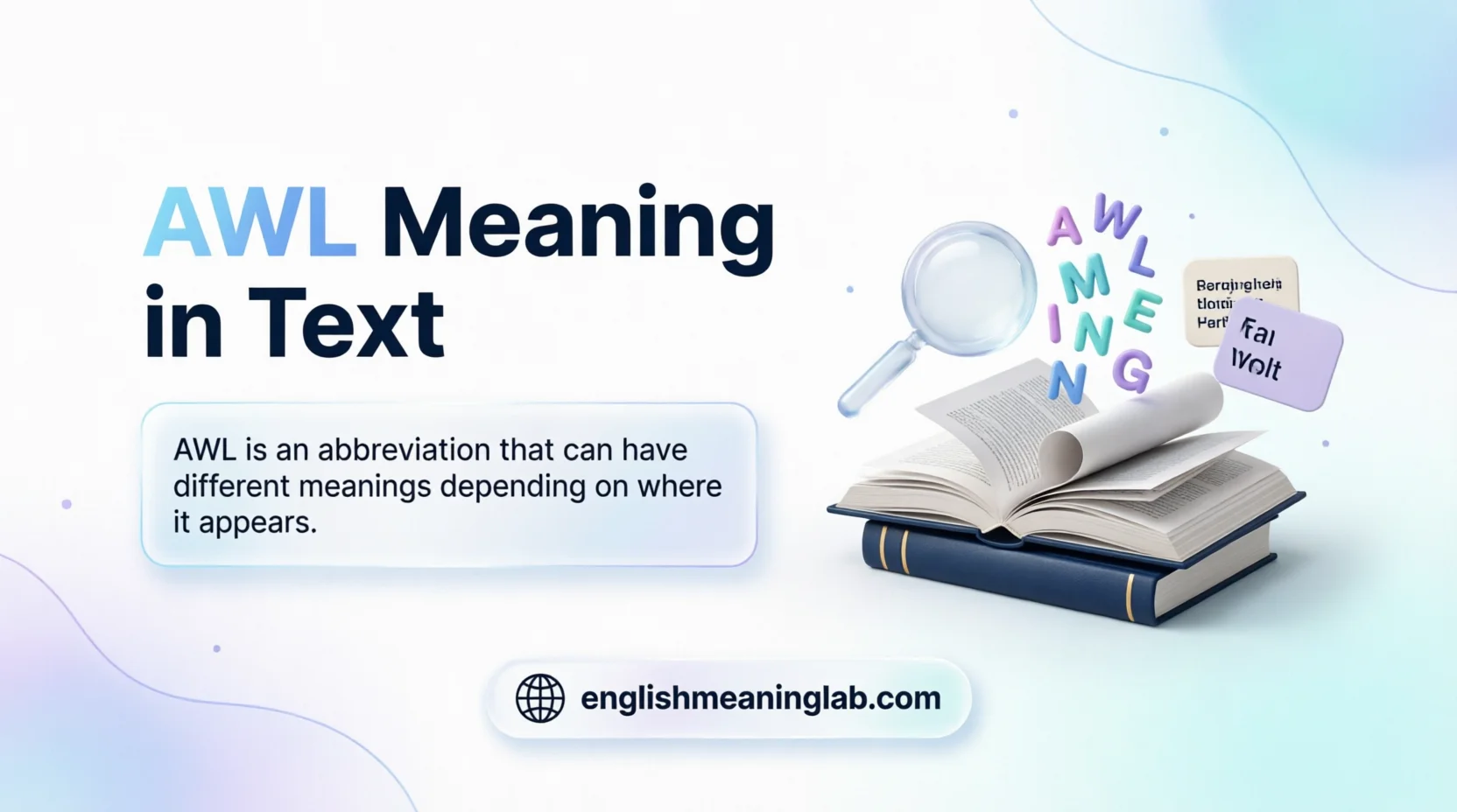 AWL Meaning in Text