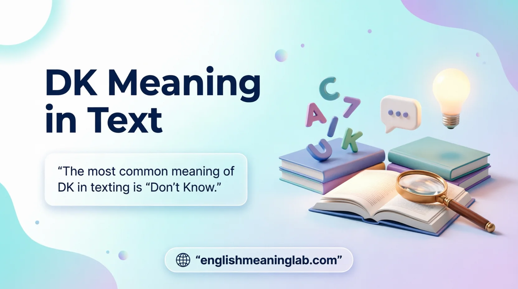 DK Meaning in Text