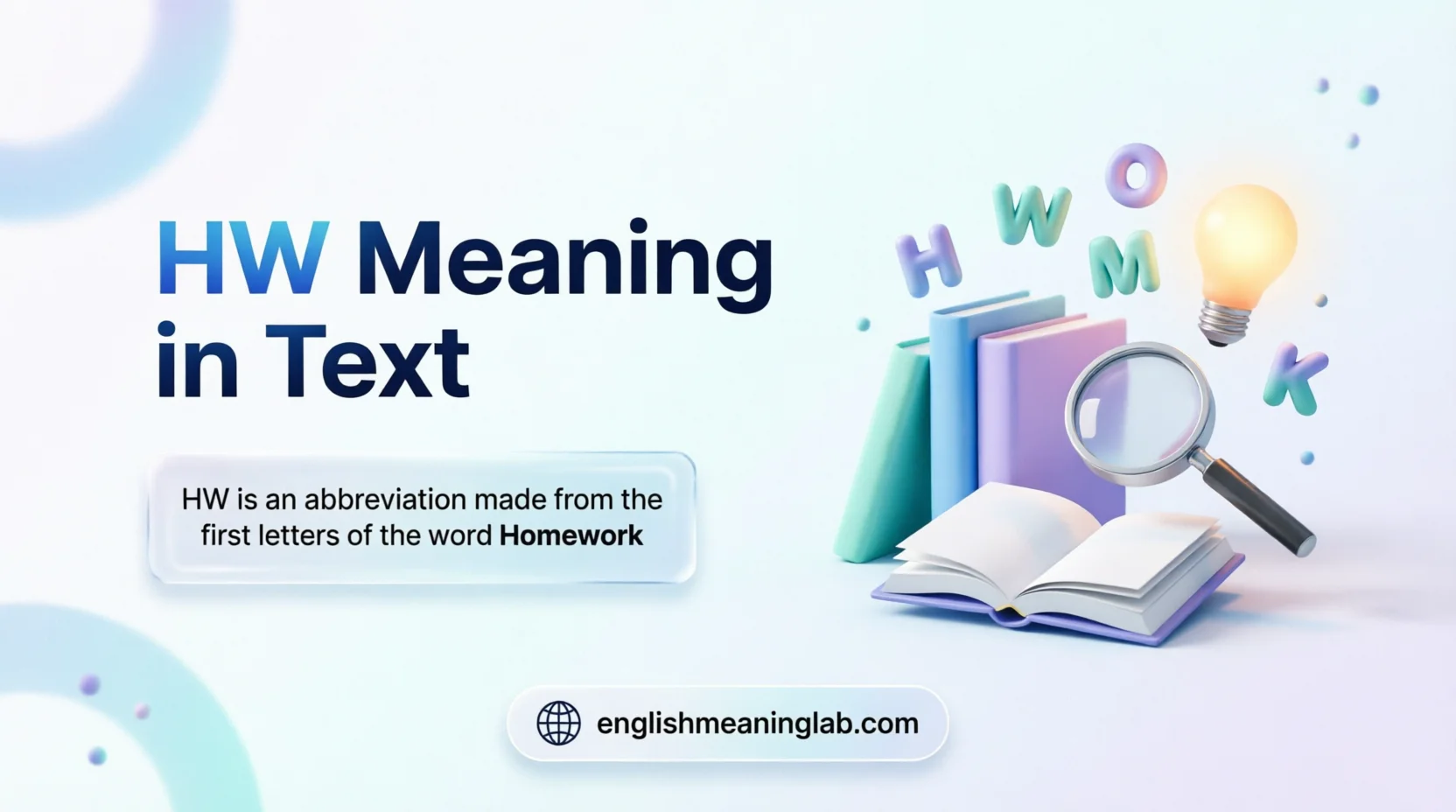 HW Meaning in Text