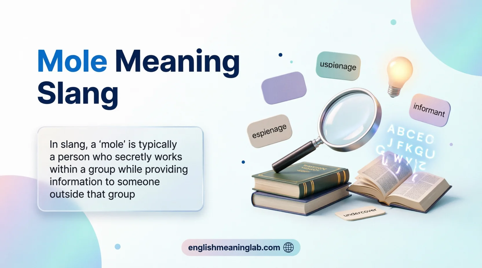 Mole Meaning Slang