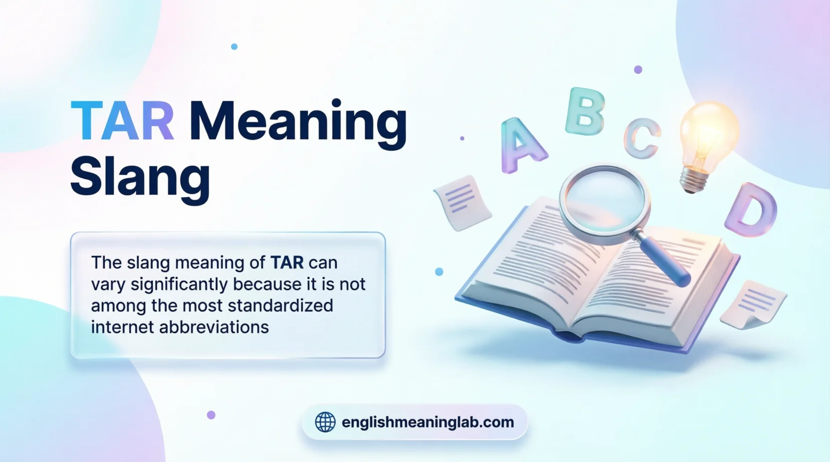 TAR Meaning Slang