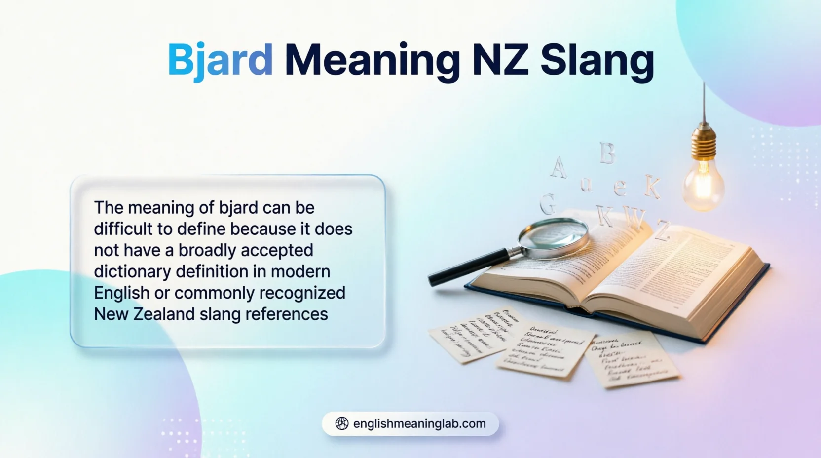 Bjard Meaning NZ Slang