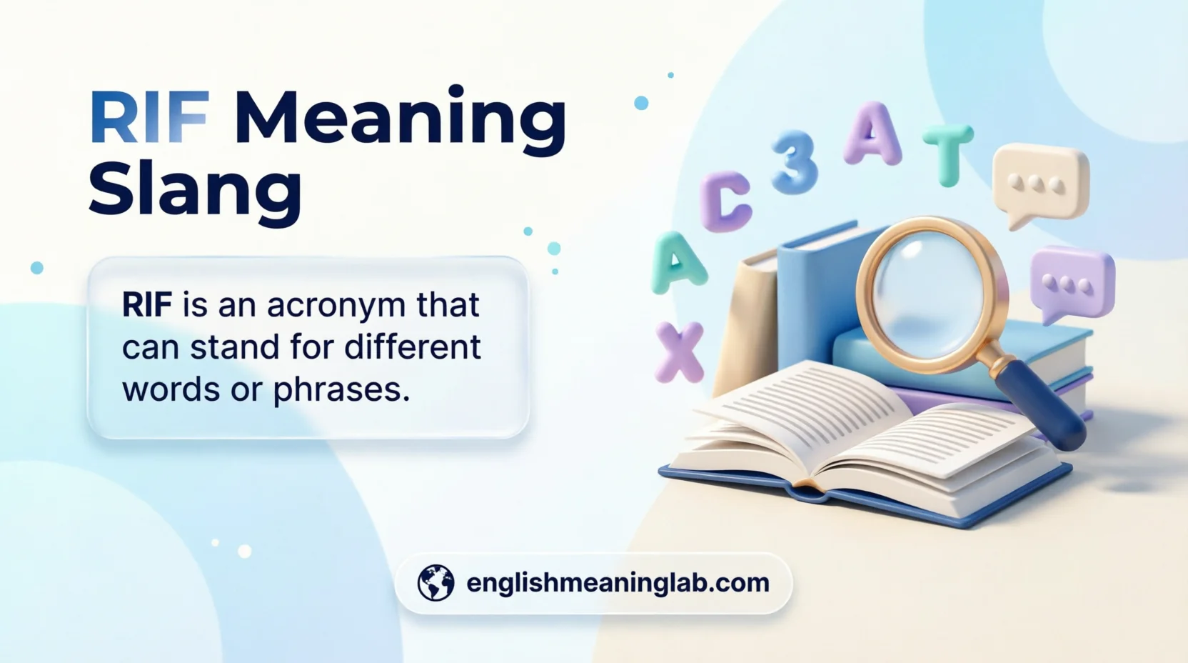 RIF Meaning Slang