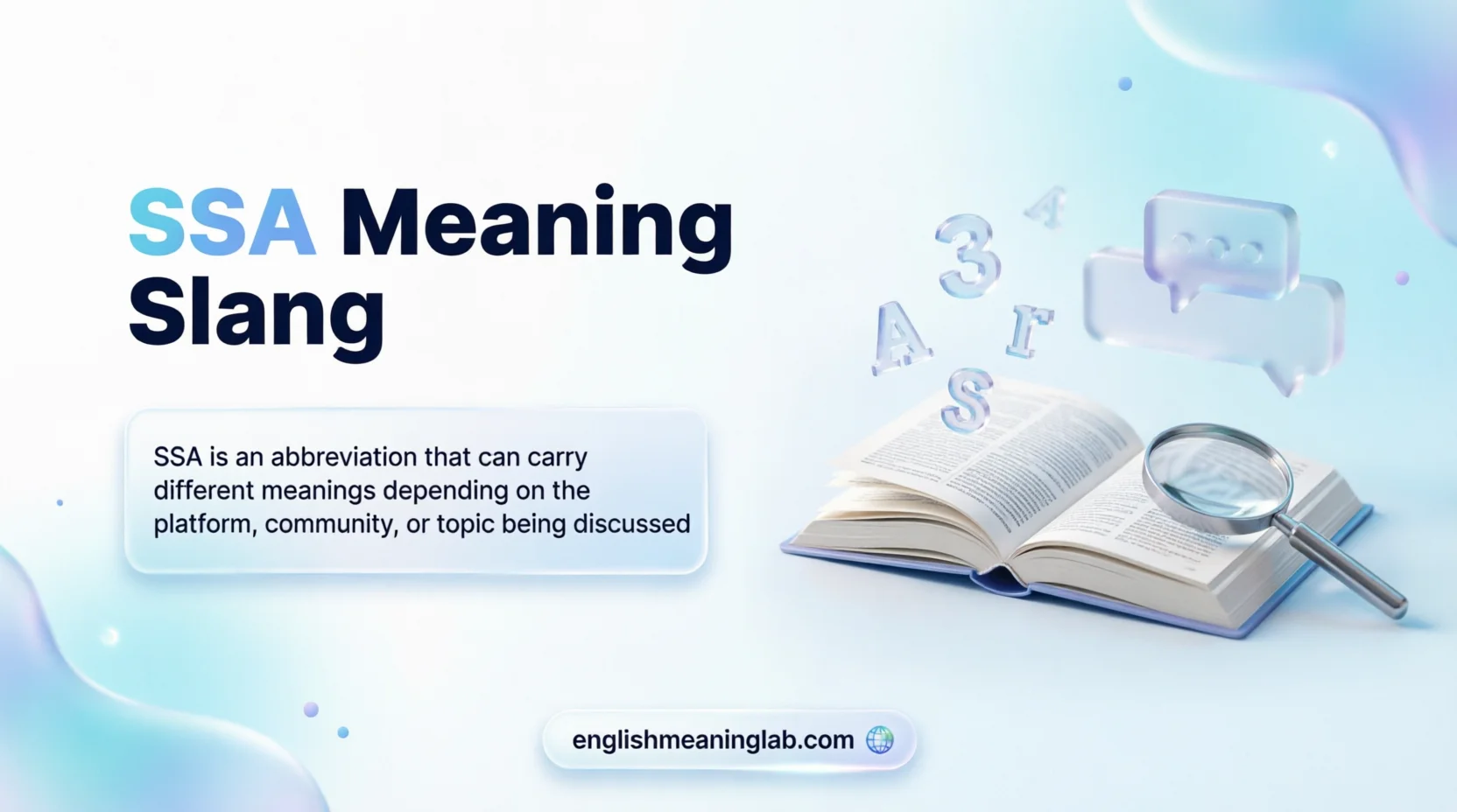 SSA Meaning Slang