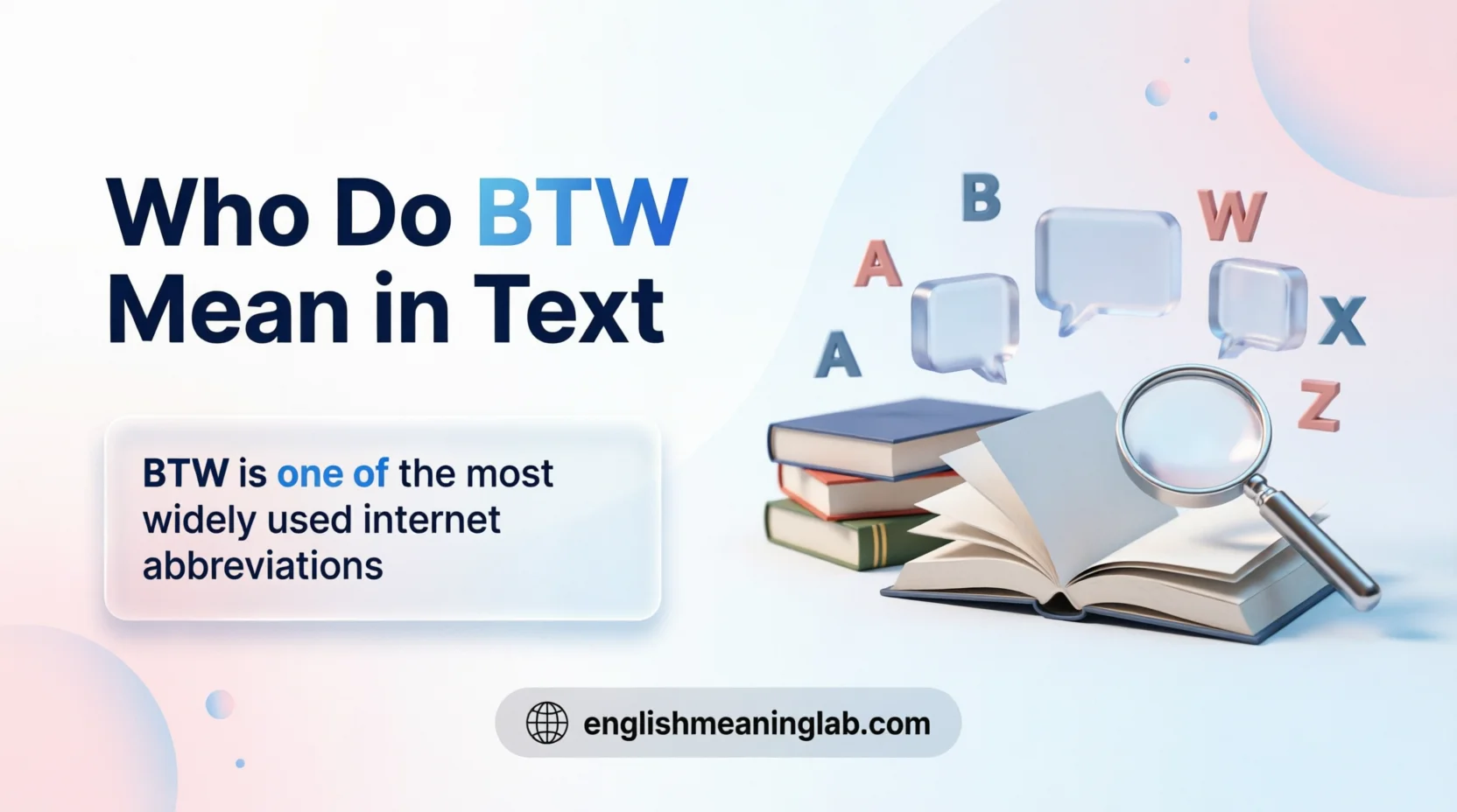 What Do BTW Mean in Text
